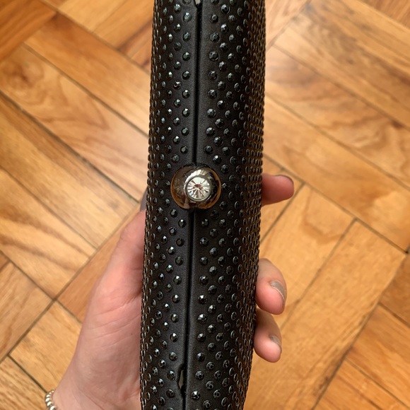 Rhinestone crystal hard box clutch bag - Picture 3 of 5